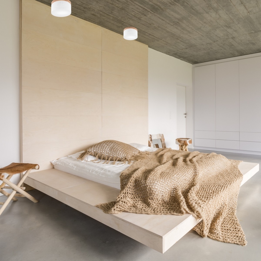Brilagi - Ceiling light BELLADONNA 1xE27/15W/230V d. 30 cm white/oak