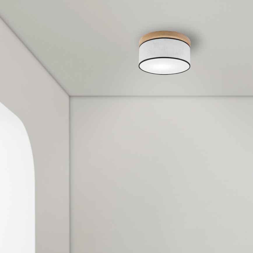 Brilagi - Ceiling light BELLADONNA 1xE27/15W/230V d. 30 cm white/oak