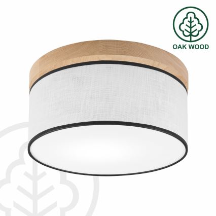 Brilagi - Ceiling light BELLADONNA 1xE27/15W/230V d. 30 cm white/oak