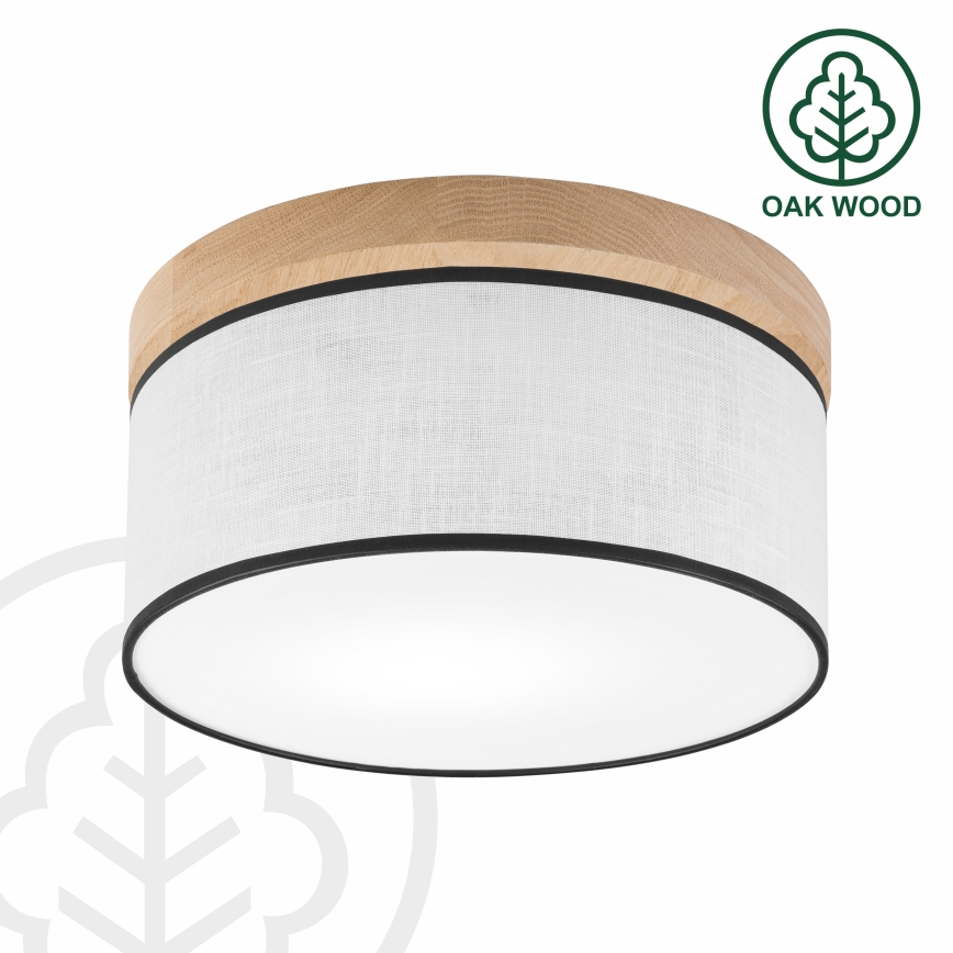 Brilagi - Ceiling light BELLADONNA 1xE27/15W/230V d. 30 cm white/oak