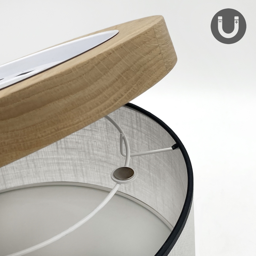 Brilagi - Ceiling light BELLADONNA 1xE27/15W/230V d. 30 cm white/oak