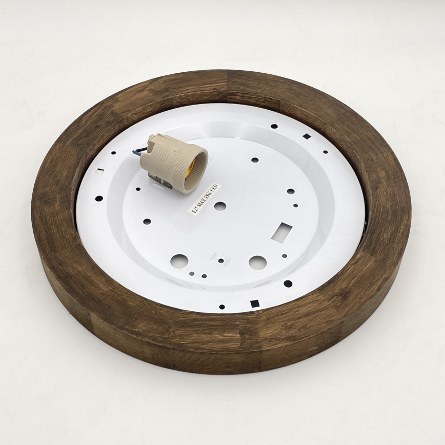 Brilagi - Ceiling light BELLADONNA 1xE27/15W/230V d. 30 cm white/oak walnut
