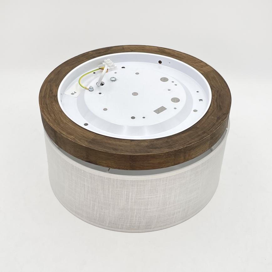 Brilagi - Ceiling light BELLADONNA 1xE27/15W/230V d. 30 cm white/oak walnut