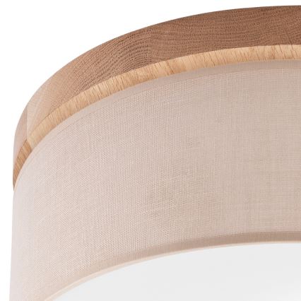 Brilagi - Ceiling light BELLADONNA 2xE27/15W/230V d. 40 cm beige/oak