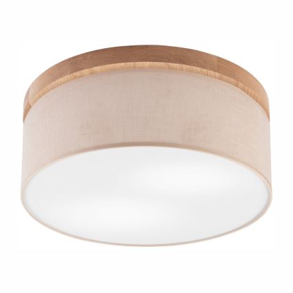 Brilagi - Ceiling light BELLADONNA 2xE27/15W/230V d. 40 cm beige/oak