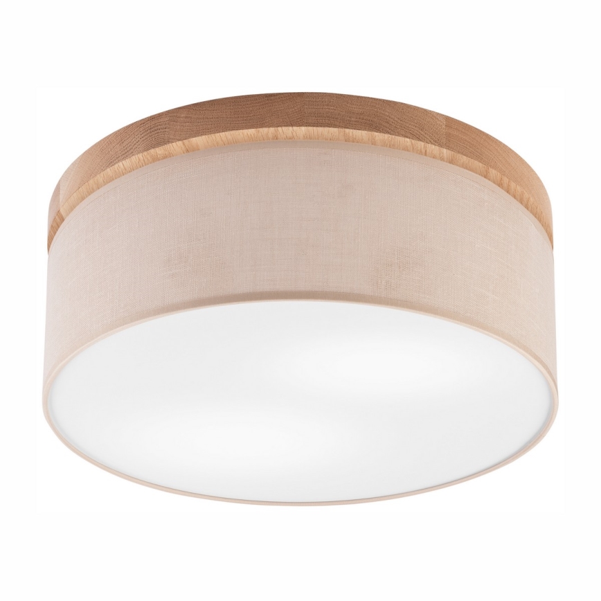 Brilagi - Ceiling light BELLADONNA 2xE27/15W/230V d. 40 cm beige/oak