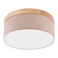 Brilagi - Ceiling light BELLADONNA 2xE27/15W/230V d. 40 cm beige/pine