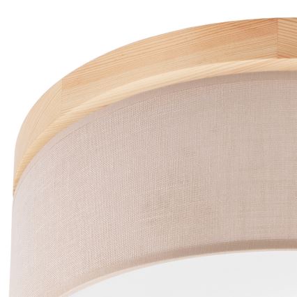 Brilagi - Ceiling light BELLADONNA 2xE27/15W/230V d. 40 cm beige/pine