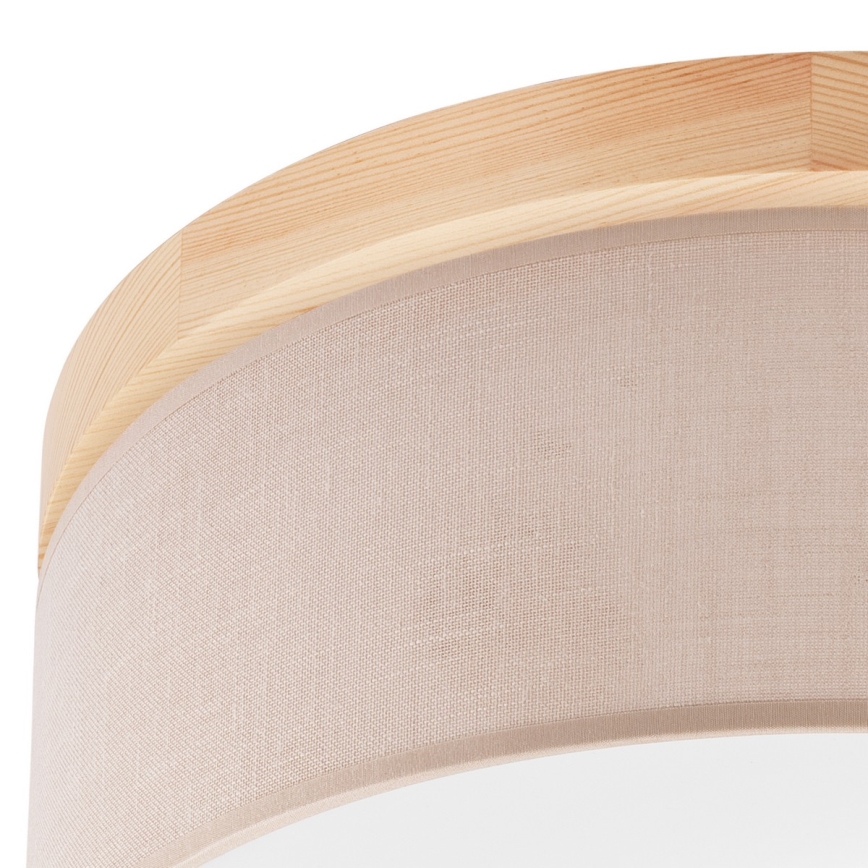 Brilagi - Ceiling light BELLADONNA 2xE27/15W/230V d. 40 cm beige/pine