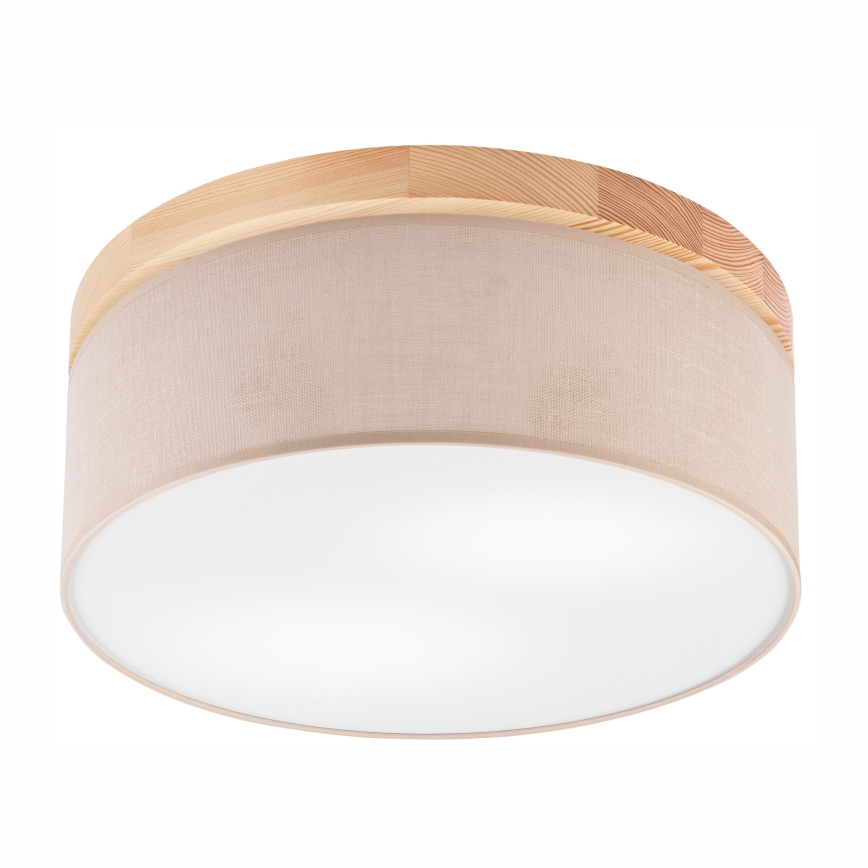 Brilagi - Ceiling light BELLADONNA 2xE27/15W/230V d. 40 cm beige/pine
