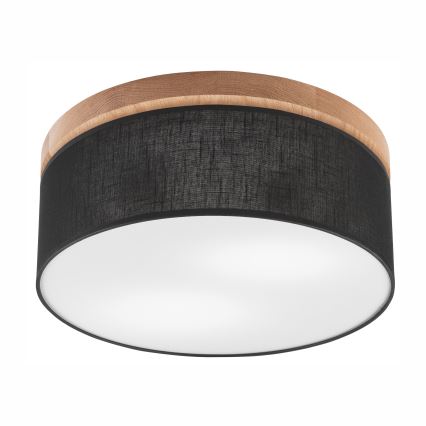 Brilagi - Ceiling light BELLADONNA 2xE27/15W/230V d. 40 cm black/oak