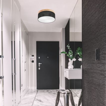 Brilagi - Ceiling light BELLADONNA 2xE27/15W/230V d. 40 cm black/pine