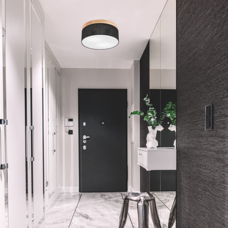 Brilagi - Ceiling light BELLADONNA 2xE27/15W/230V d. 40 cm black/pine