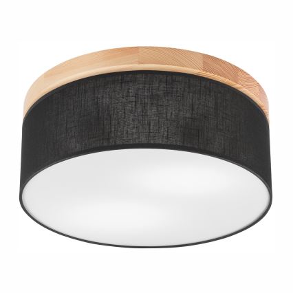 Brilagi - Ceiling light BELLADONNA 2xE27/15W/230V d. 40 cm black/pine
