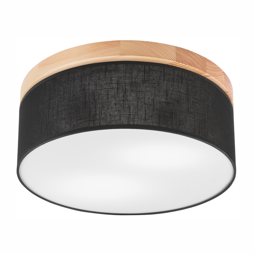Brilagi - Ceiling light BELLADONNA 2xE27/15W/230V d. 40 cm black/pine