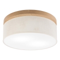 Brilagi - Ceiling light BELLADONNA 2xE27/15W/230V d. 40 cm creamy/oak