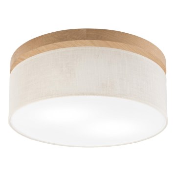 Brilagi - Ceiling light BELLADONNA 2xE27/15W/230V d. 40 cm creamy/oak