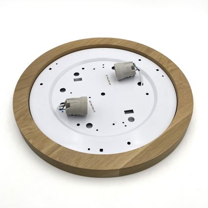 Brilagi - Ceiling light BELLADONNA 2xE27/15W/230V d. 40 cm creamy/oak