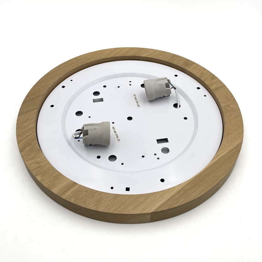 Brilagi - Ceiling light BELLADONNA 2xE27/15W/230V d. 40 cm creamy/oak
