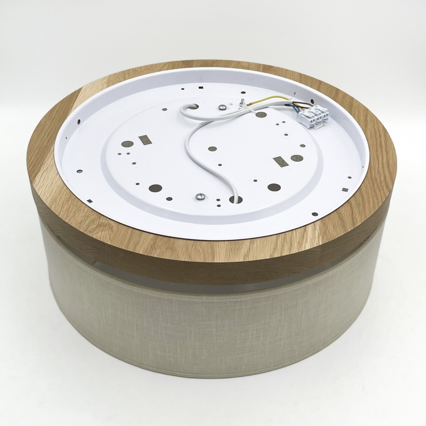 Brilagi - Ceiling light BELLADONNA 2xE27/15W/230V d. 40 cm creamy/oak