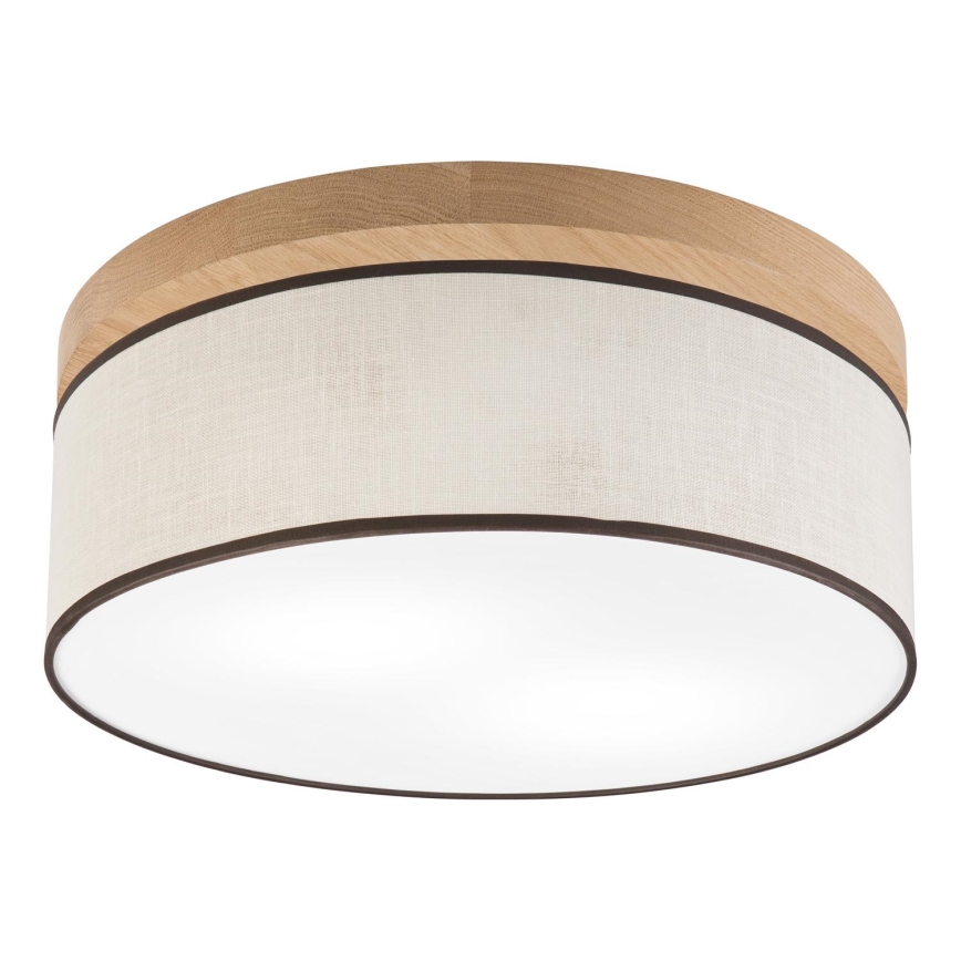 Brilagi - Ceiling light BELLADONNA 2xE27/15W/230V d. 40 cm creamy/oak