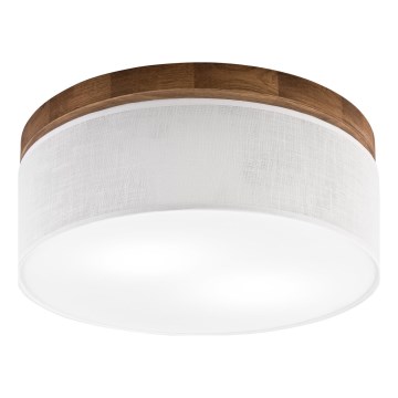 Brilagi - Ceiling light BELLADONNA 2xE27/15W/230V d. 40 cm white/oak cherry