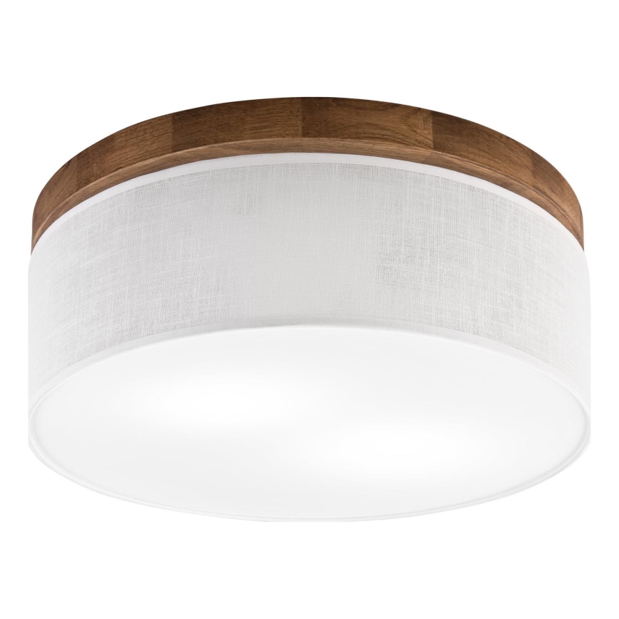 Brilagi - Ceiling light BELLADONNA 2xE27/15W/230V d. 40 cm white/oak cherry
