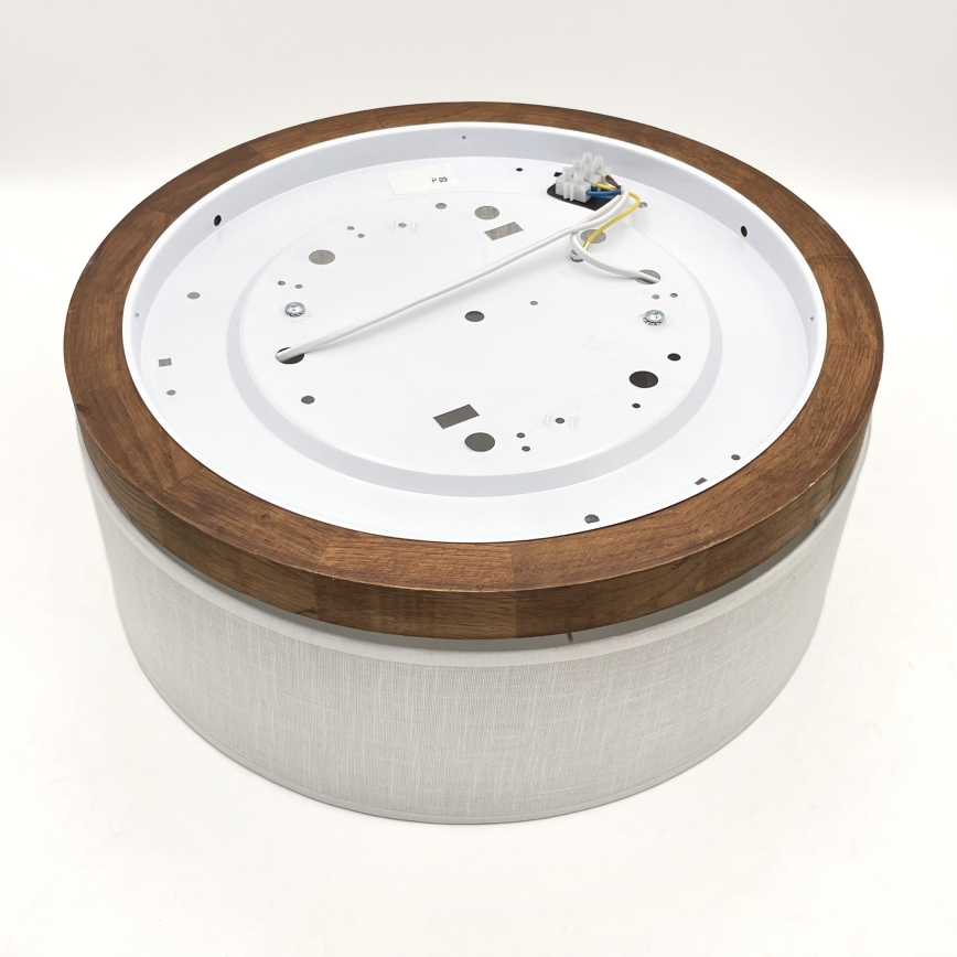 Brilagi - Ceiling light BELLADONNA 2xE27/15W/230V d. 40 cm white/oak cherry