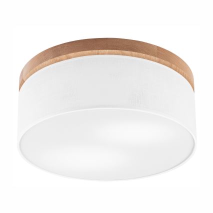 Brilagi - Ceiling light BELLADONNA 2xE27/15W/230V d. 40 cm white/oak