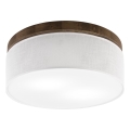 Brilagi - Ceiling light BELLADONNA 2xE27/15W/230V d. 40 cm white/oak walnut