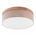 Brilagi - Ceiling light BELLADONNA 3xE27/15W/230V d. 50 cm beige/oak