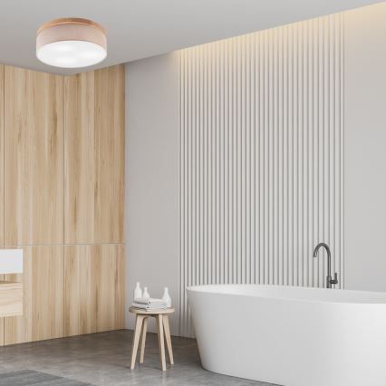 Brilagi - Ceiling light BELLADONNA 3xE27/15W/230V d. 50 cm beige/oak