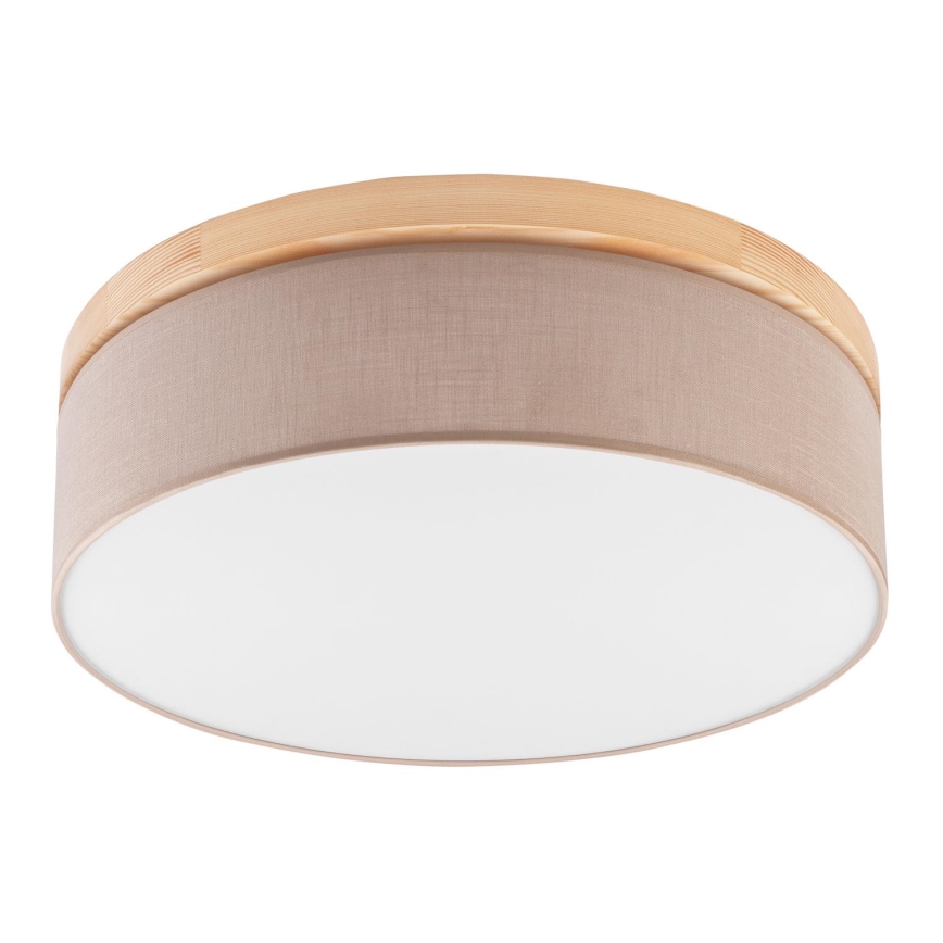 Brilagi - Ceiling light BELLADONNA 3xE27/15W/230V d. 50 cm beige/pine