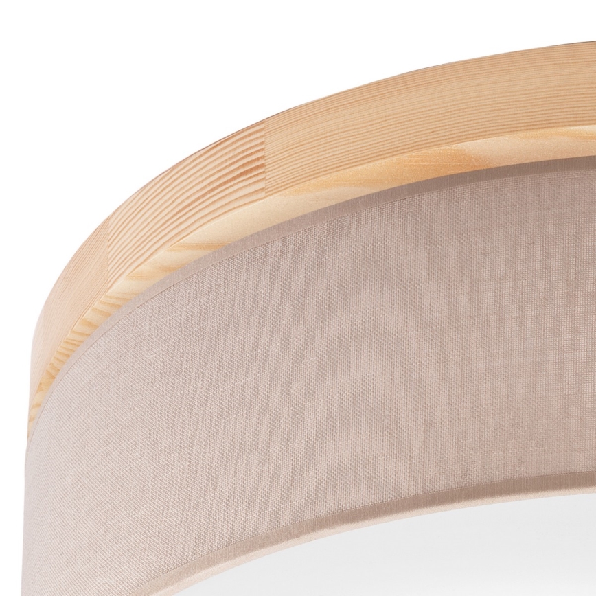 Brilagi - Ceiling light BELLADONNA 3xE27/15W/230V d. 50 cm beige/pine