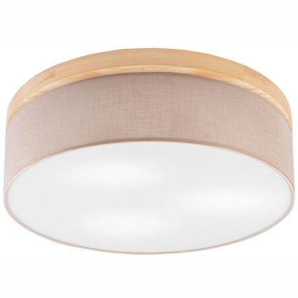 Brilagi - Ceiling light BELLADONNA 3xE27/15W/230V d. 50 cm beige/pine