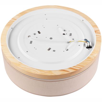 Brilagi - Ceiling light BELLADONNA 3xE27/15W/230V d. 50 cm beige/pine