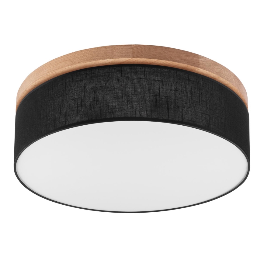 Brilagi - Ceiling light BELLADONNA 3xE27/15W/230V d. 50 cm black/oak