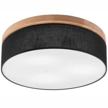 Brilagi - Ceiling light BELLADONNA 3xE27/15W/230V d. 50 cm black/oak