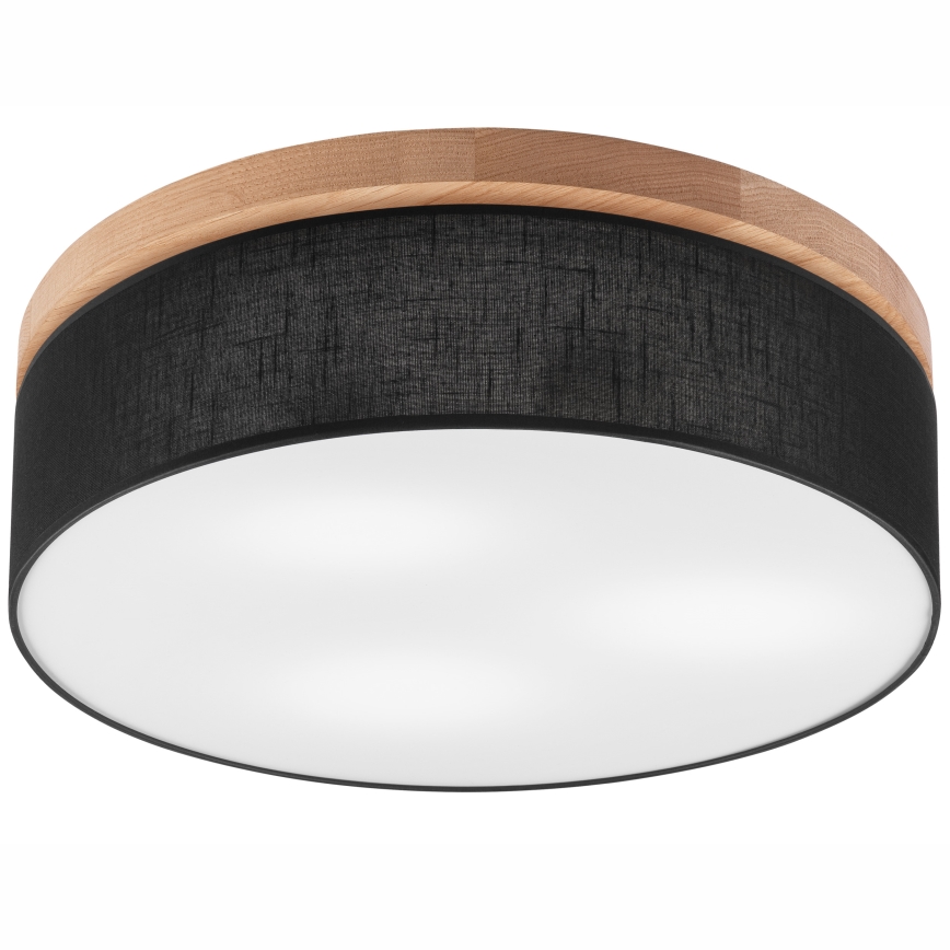 Brilagi - Ceiling light BELLADONNA 3xE27/15W/230V d. 50 cm black/oak