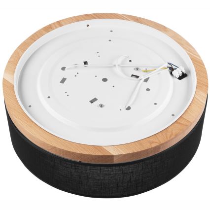 Brilagi - Ceiling light BELLADONNA 3xE27/15W/230V d. 50 cm black/oak