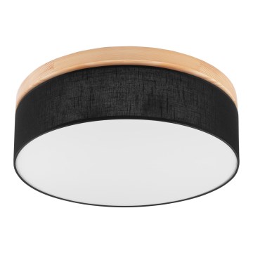 Brilagi - Ceiling light BELLADONNA 3xE27/15W/230V d. 50 cm black/pine