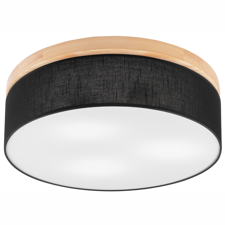 Brilagi - Ceiling light BELLADONNA 3xE27/15W/230V d. 50 cm black/pine