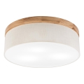 Brilagi - Ceiling light BELLADONNA 3xE27/15W/230V d. 50 cm creamy/oak