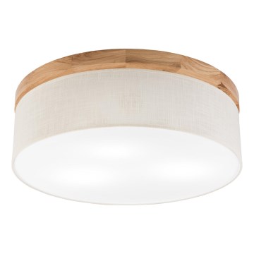 Brilagi - Ceiling light BELLADONNA 3xE27/15W/230V d. 50 cm creamy/oak