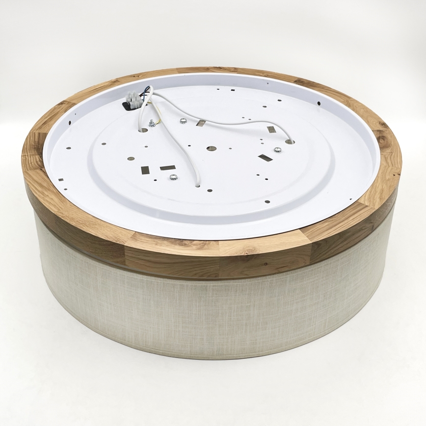 Brilagi - Ceiling light BELLADONNA 3xE27/15W/230V d. 50 cm creamy/oak