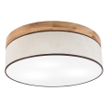 Brilagi - Ceiling light BELLADONNA 3xE27/15W/230V d. 50 cm creamy/oak