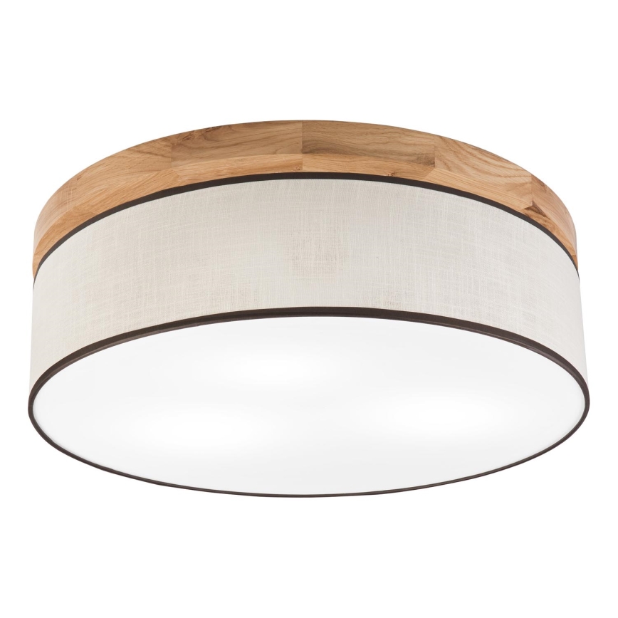 Brilagi - Ceiling light BELLADONNA 3xE27/15W/230V d. 50 cm creamy/oak