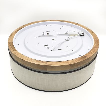 Brilagi - Ceiling light BELLADONNA 3xE27/15W/230V d. 50 cm creamy/oak