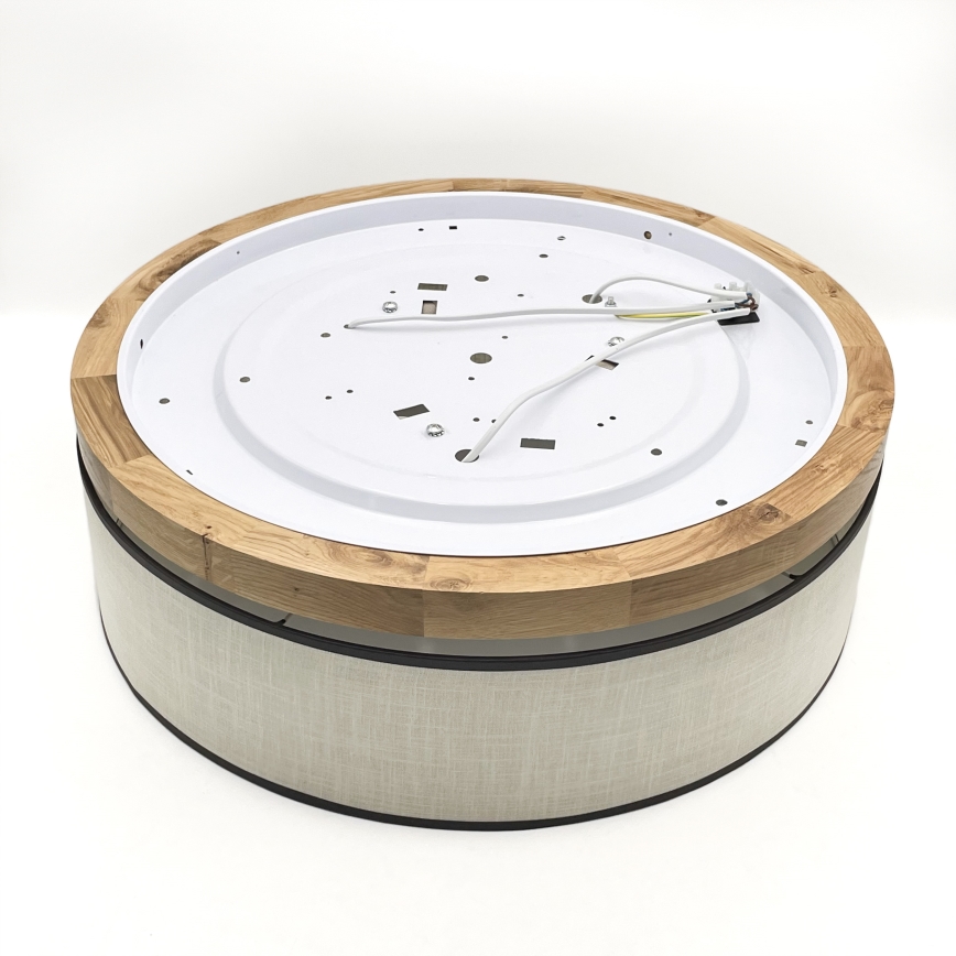 Brilagi - Ceiling light BELLADONNA 3xE27/15W/230V d. 50 cm creamy/oak