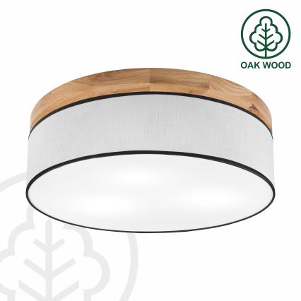 Brilagi - Ceiling light BELLADONNA 3xE27/15W/230V d. 50 cm white/oak